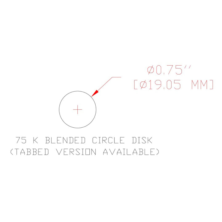 3M Finesse-it PSA Film Disc Roll 464LA, A7 3MIL, 3/4 in x NH, Die 75K