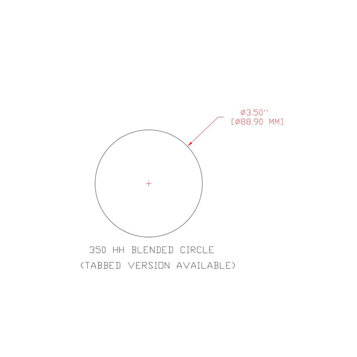 3M Finesse-it PSA Film Disc Roll 466LA, A7 3MIL, 3-1/2 in x NH, Die
350HH