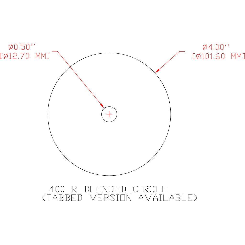 3M Cloth Disc 341D, 80 X-weight, 4 in x 1/2 in, Die 400R