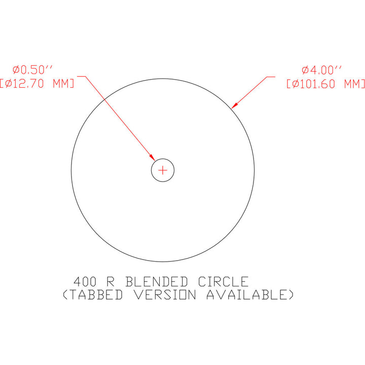 3M Cloth Disc 341D, 80 X-weight, 4 in x 1/2 in, Die 400R
