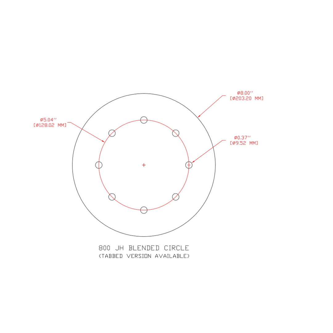 3M Hookit Paper Disc 236U, P100 C-weight, 8 in x NH, D/F 8HL, Die800JH