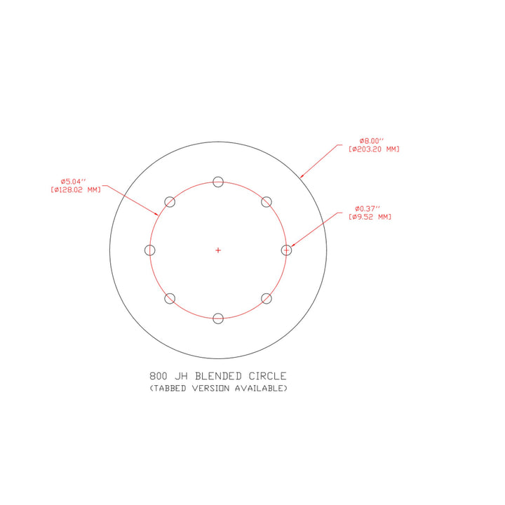 3M Hookit Paper Disc 236U, P100 C-weight, 8 in x NH, D/F 8HL, Die800JH