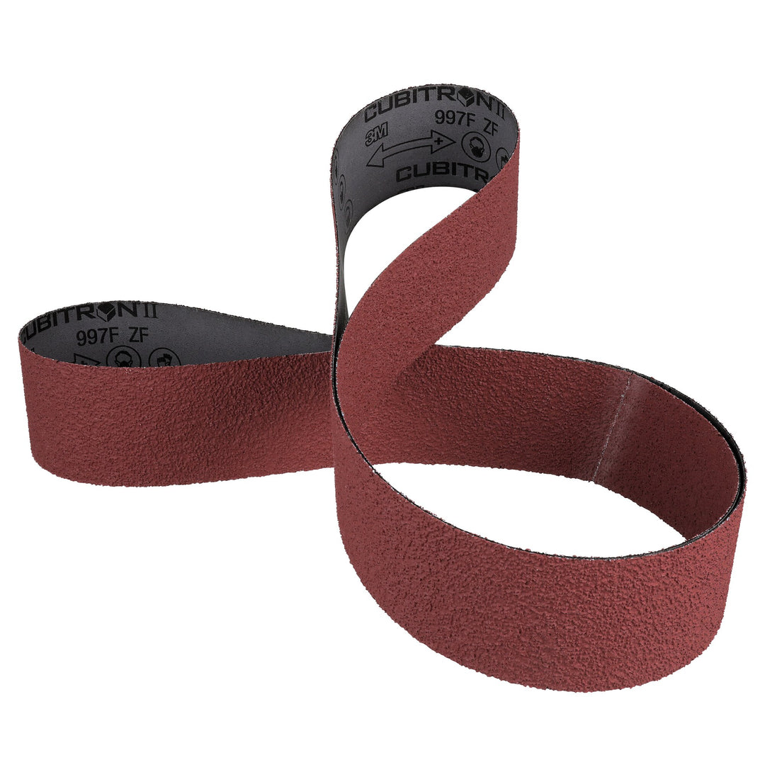 3M Cubitron II Cloth Belt 997F, 36+ ZF-weight, 6 in x 132 in,Film-lok