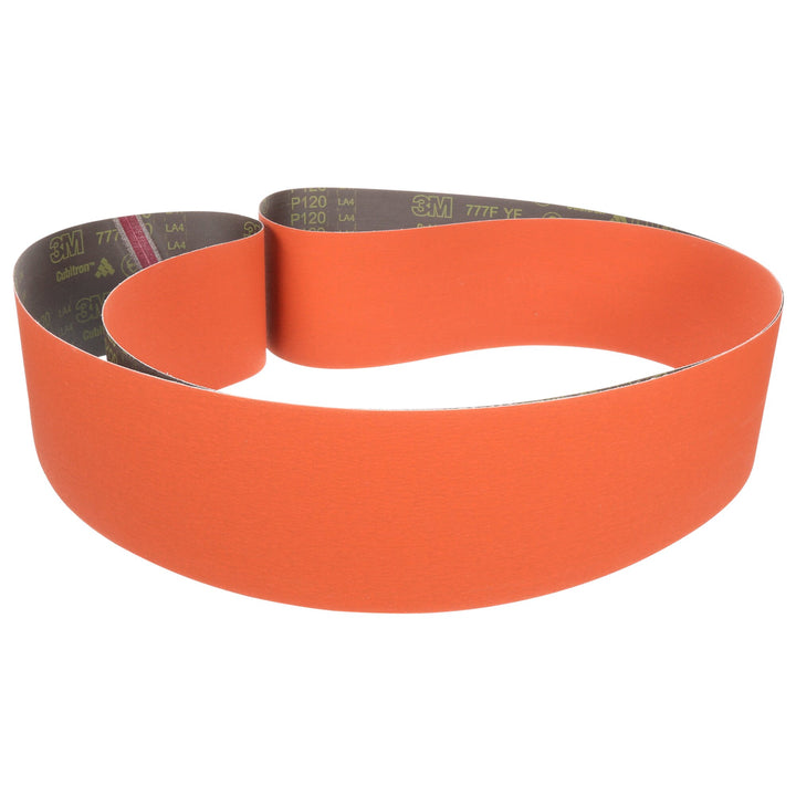 3M Cloth Belt 777F, P100 YF-weight, 2 in x 86-5/8 in, Film-lok,Single-flex