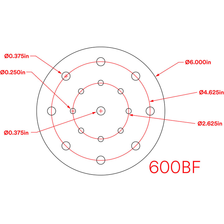 3M Hookit Paper Disc 236U, P500 C-weight, 6 in x 3/8 in, D/F 16HL, Die600BF