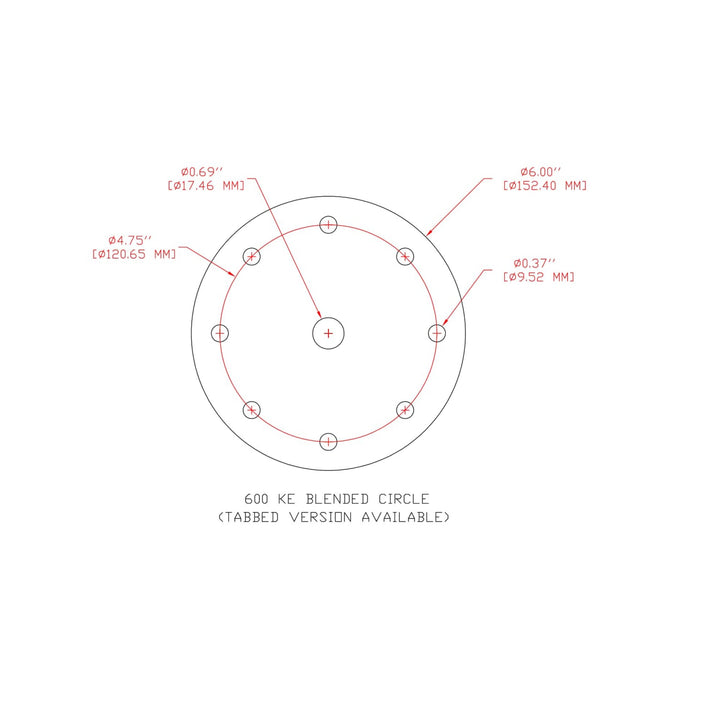 3M Hookit Paper Disc 236U, P500 C-weight, 6 in x 11/16 in, D/F 8HL,Die 600KE