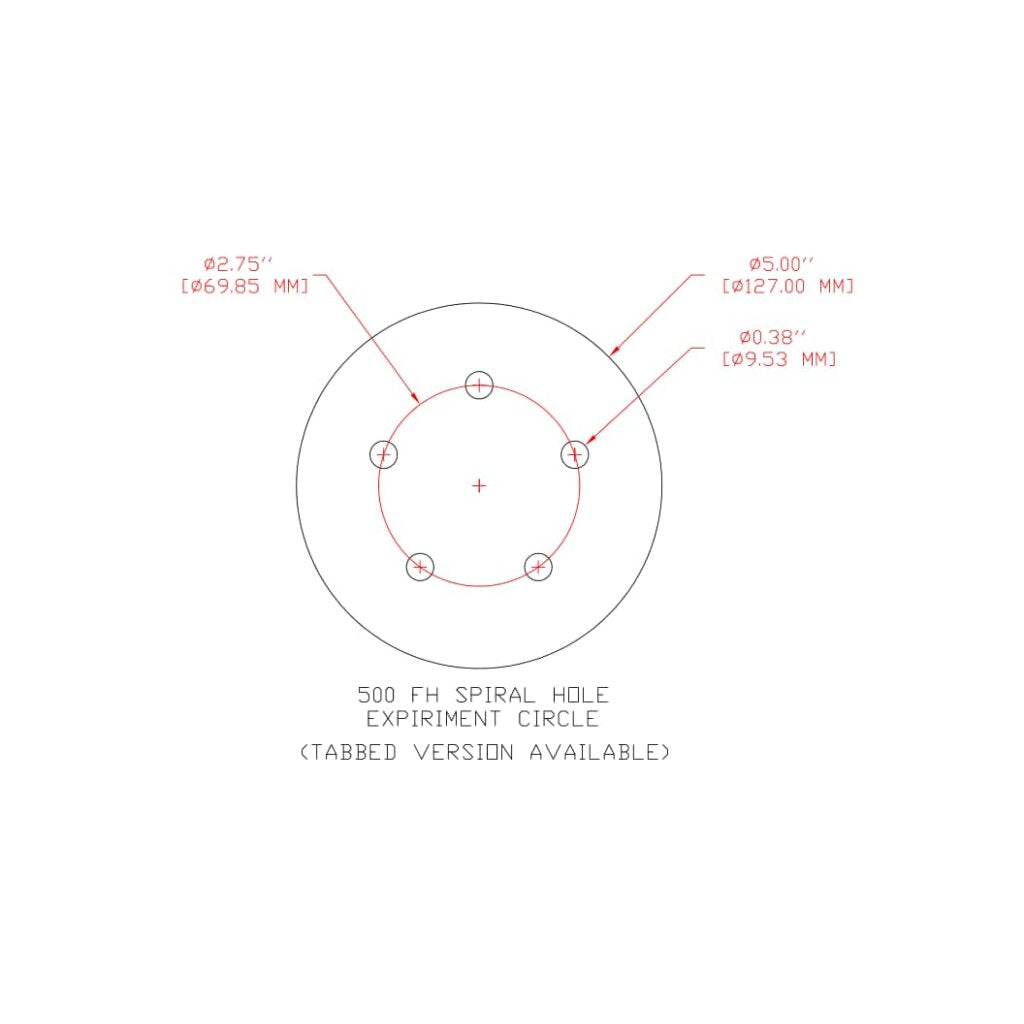 3M Hookit Paper Disc 210U, P400 A-weight, 5 in x NH, D/F 5HL, Die500FH