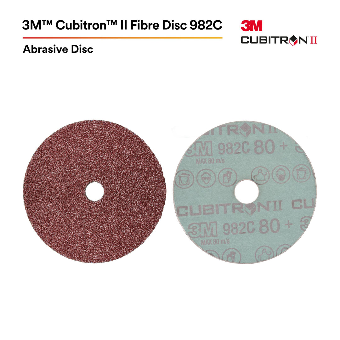 3M Cubitron II Fibre Disc 982C, 60+, 4 in x 7/8 in, Die 400N