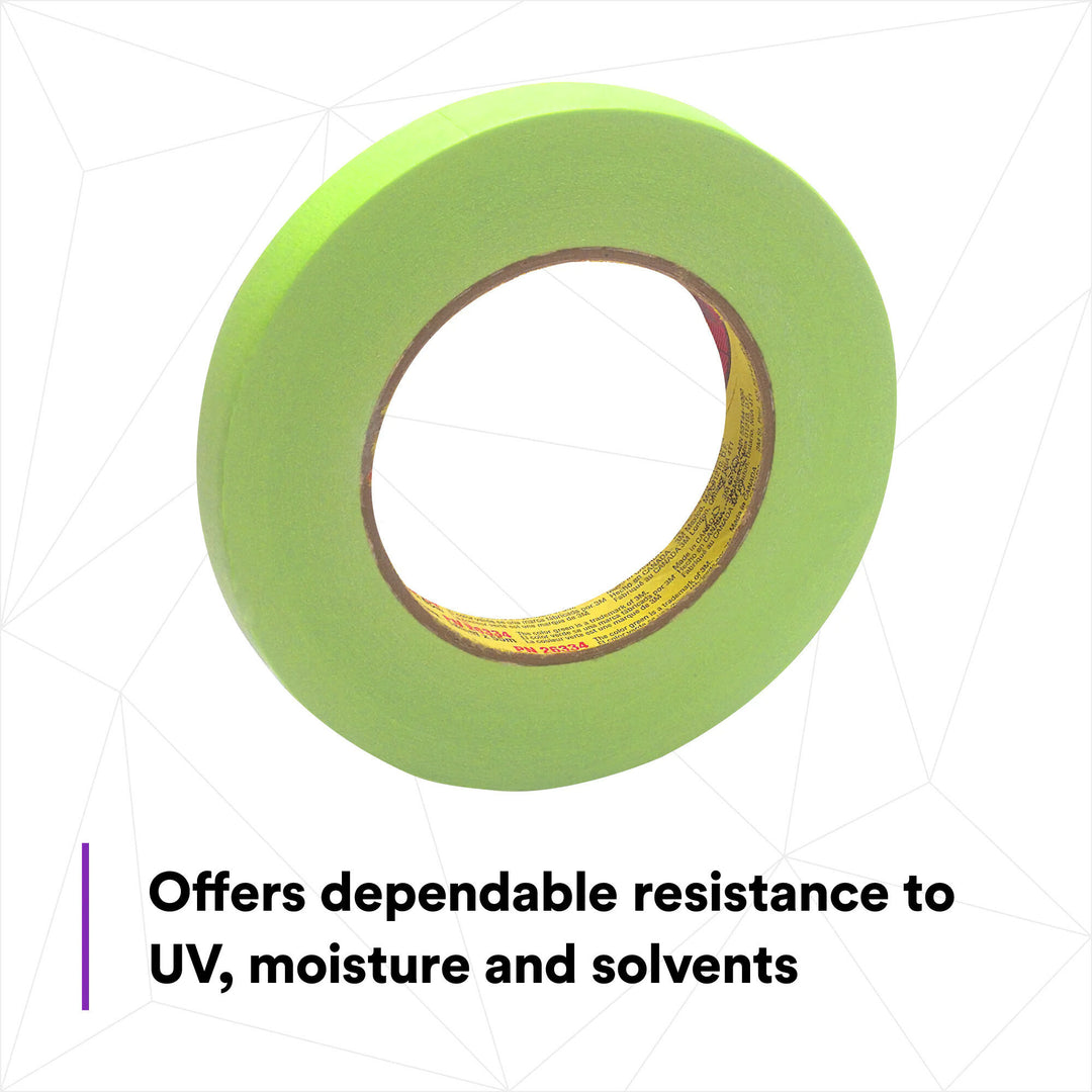 Scotch® Performance Masking Tape 233+ 26334, Green, 18 mm x 55 m