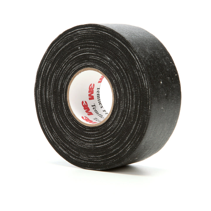 3M Temflex Cotton Friction Tape 1755, 1-1/2 in x 82-1/2 ft, Black