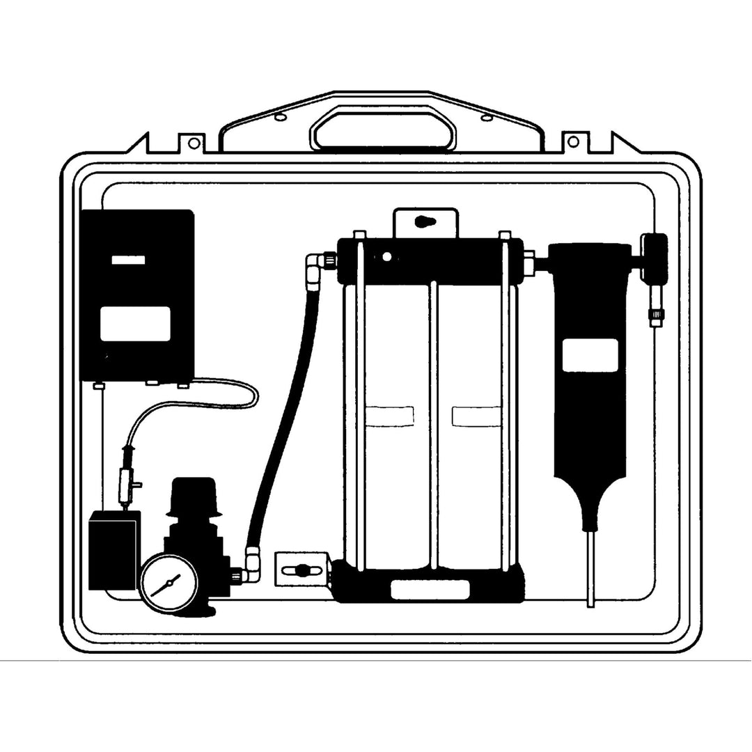 3M Portable Compressed Air Filter and Reg Panel 256-02-00, 50 cfm, 4
outlets