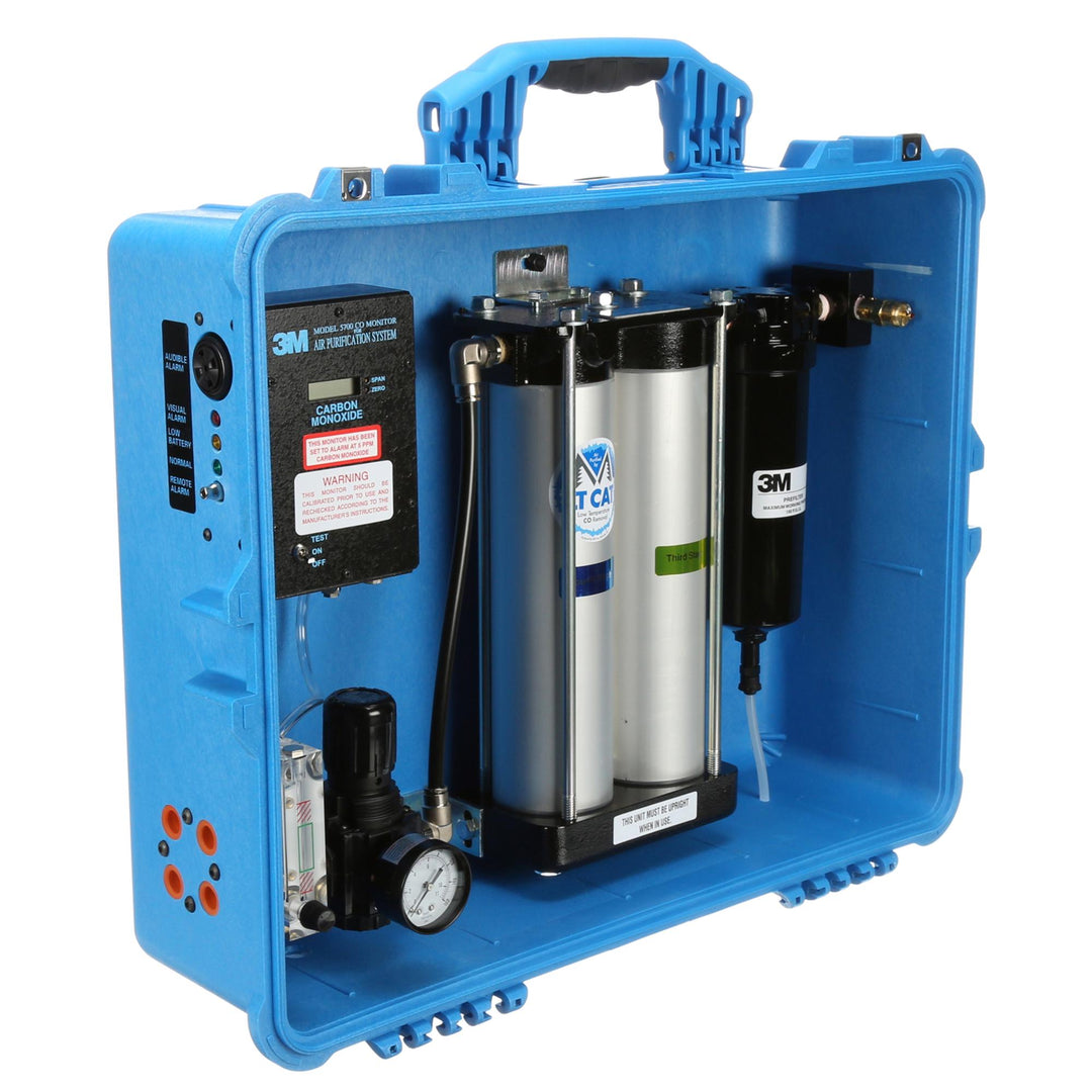 3M Portable Compressed Air Filter and Reg Panel 256-02-00, 50 cfm, 4
outlets