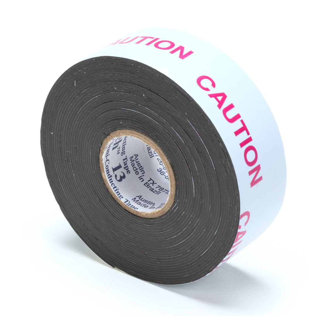 Scotch® Electrical Semi-Conducting Tape 13, 1 in x 15 ft, Printed,
Black