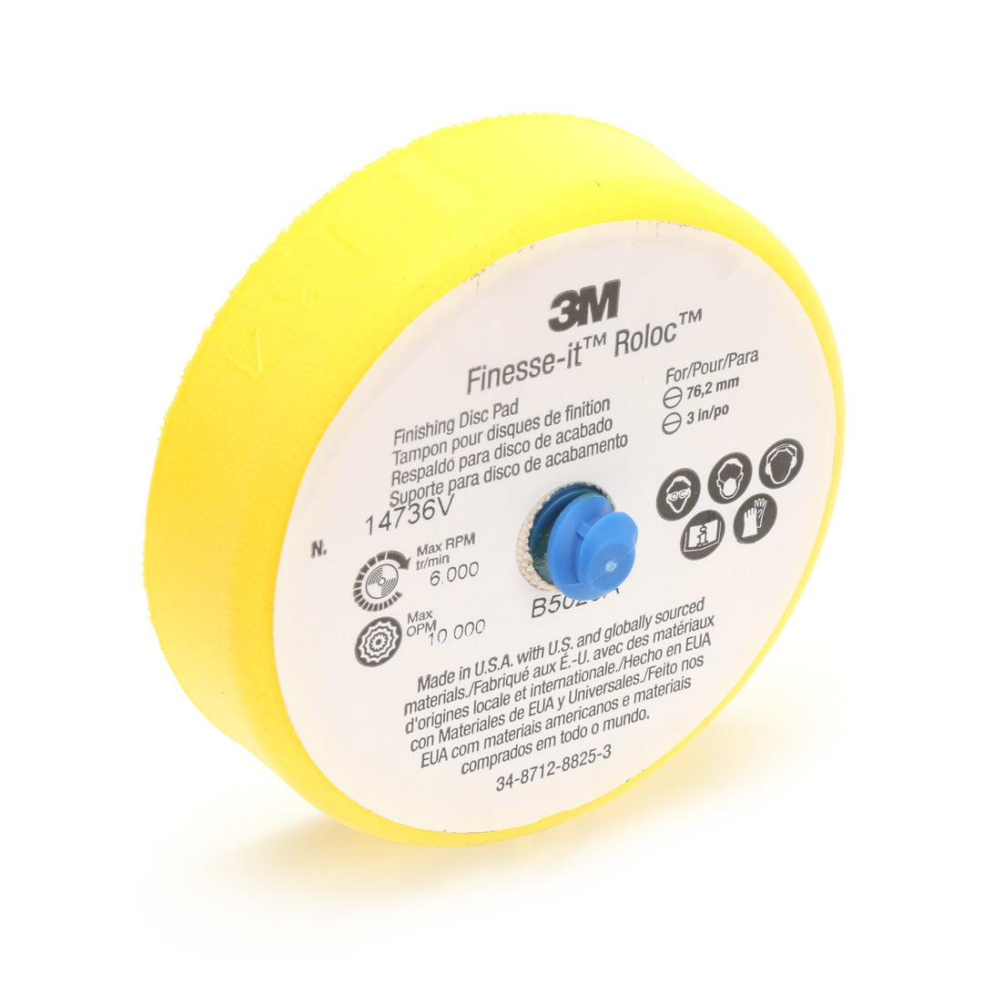 3M Finesse-it Roloc Finishing Disc Pad 14736V, 3 in Firm