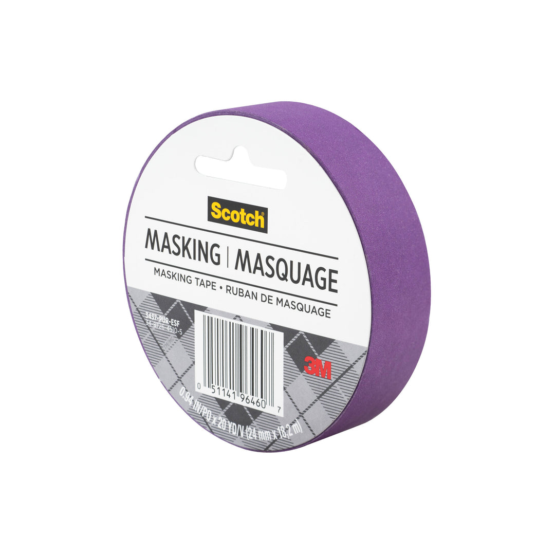 Scotch® Expressions Masking Tape, 3437-PUR-ESF, Purple