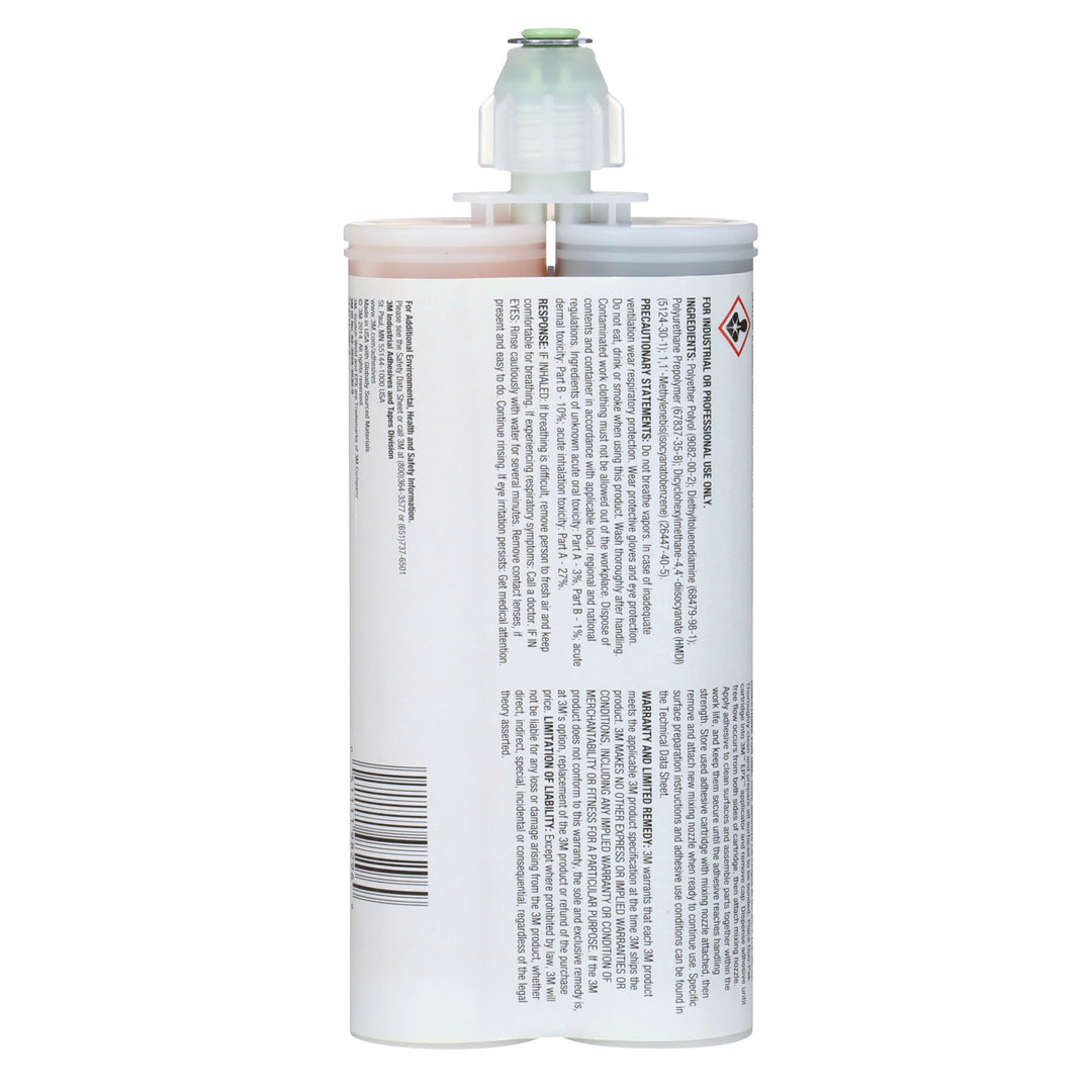 3M Scotch-Weld Polyurethane Sealant DP5001, Black, 400 mL Duo-Pak