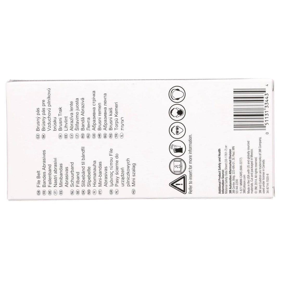 3M Cubitron II File Belt, 33443, 36+, 1/2 in x 18 in (12.7 mm x 457.2
mm)