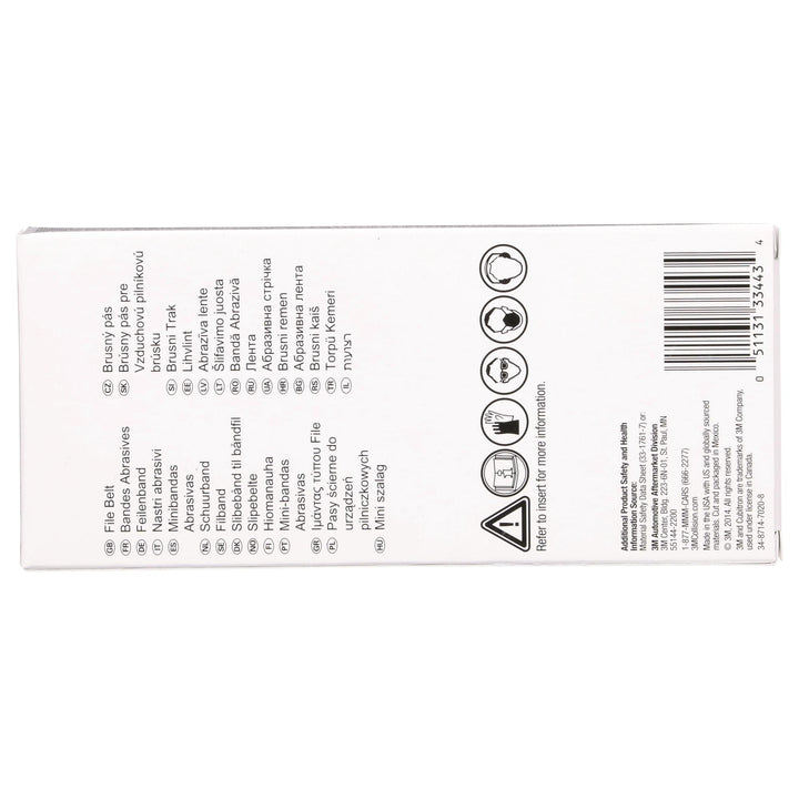 3M Cubitron II File Belt, 33443, 36+, 1/2 in x 18 in (12.7 mm x 457.2
mm)