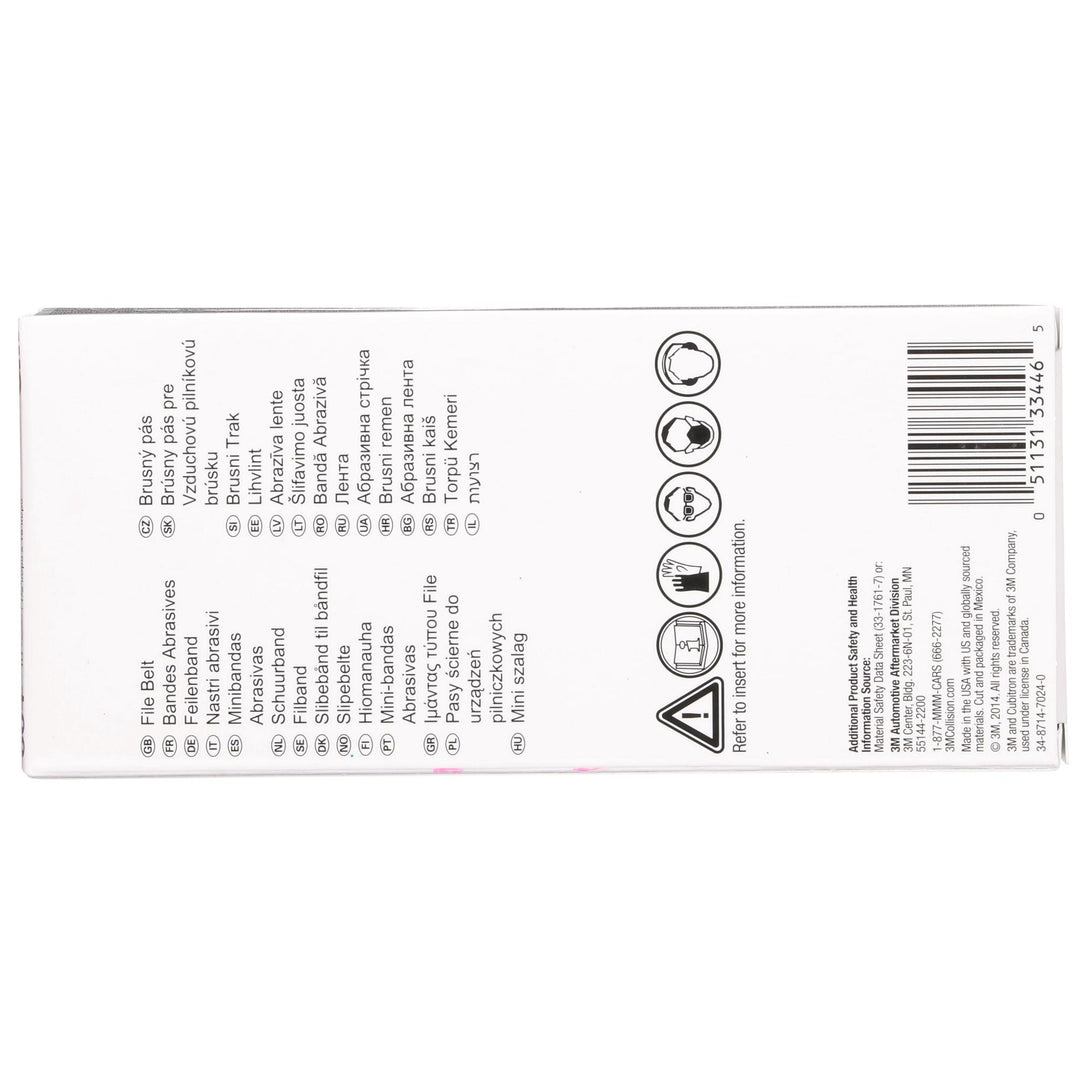 3M Cubitron II File Belt, 33446, 80+, 1/2 in x 18 in (12.7 mm x 457.2
mm)