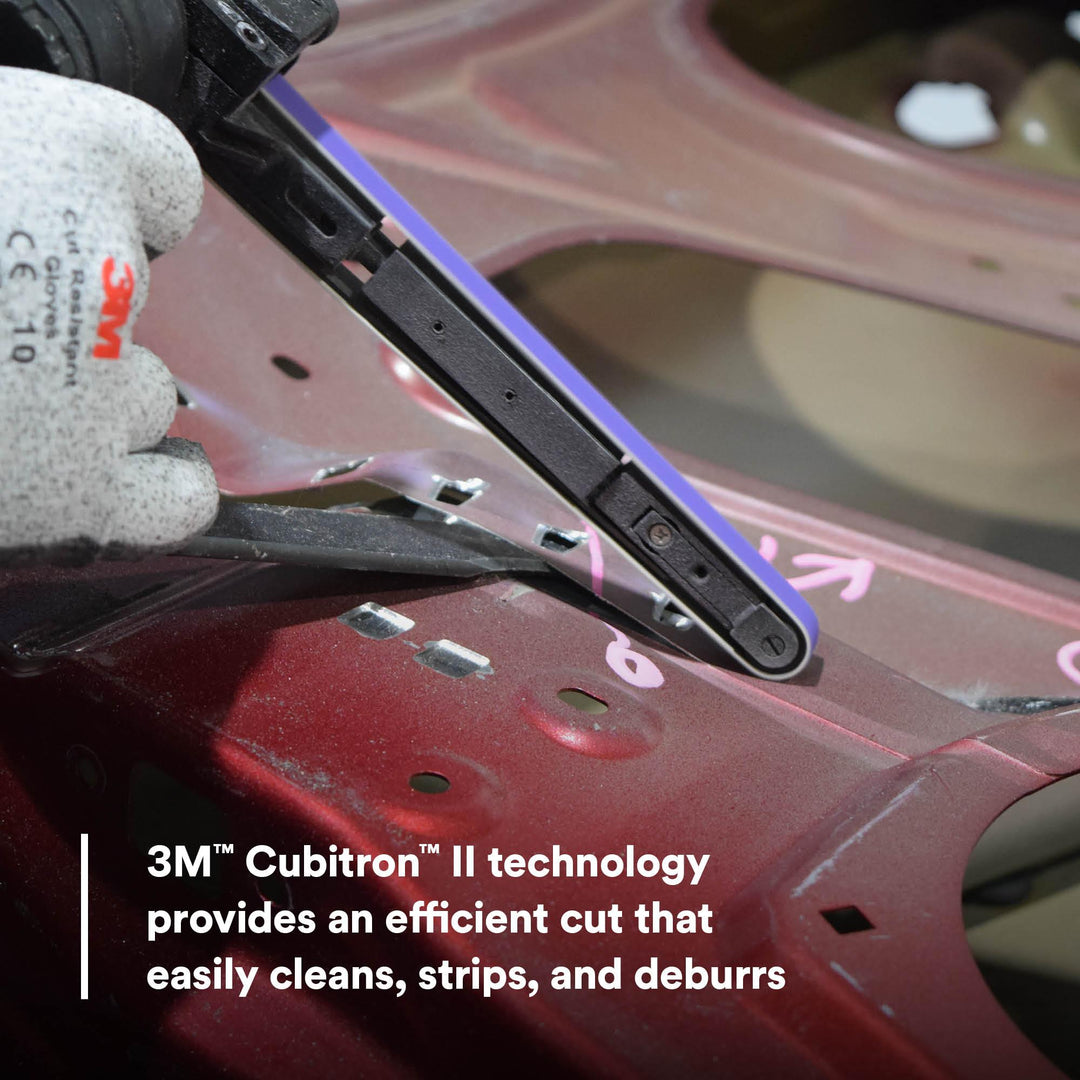 3M Cubitron II File Belt, 33446, 80+, 1/2 in x 18 in (12.7 mm x 457.2
mm)