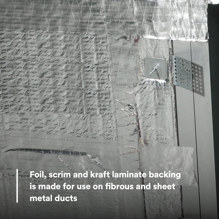 3M Venture Tape FSK Facing Tape 1525CW, Silver, 99 mm x 45.7 m