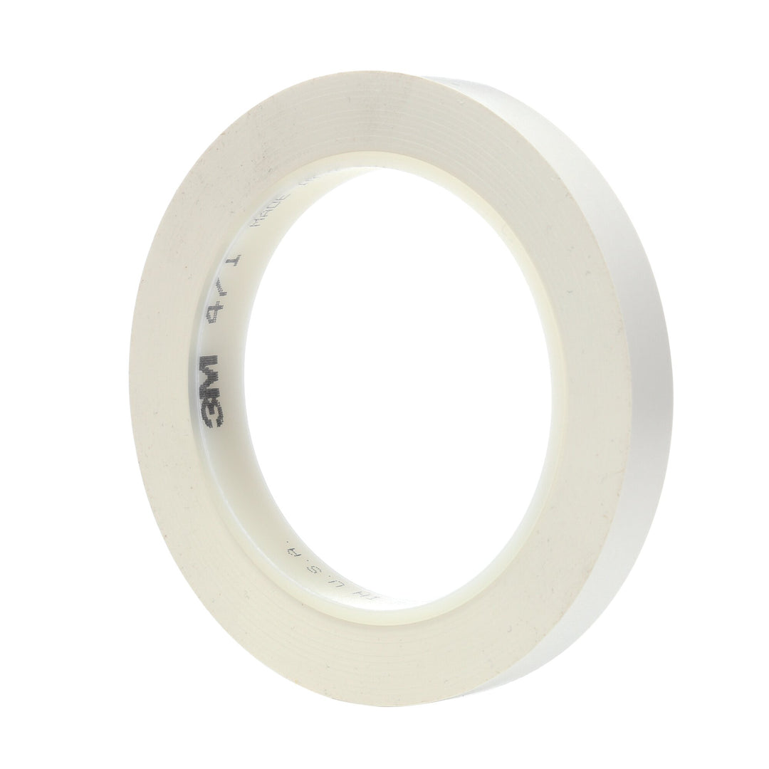 3M Vinyl Tape 471, White, 1/2 in x 36 yd, 5.2 mil, 72 Roll/Case