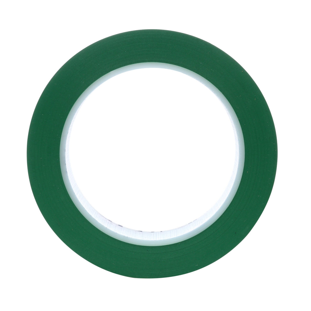 3M Vinyl Tape 471, Green, 1 in x 36 yd, 5.2 mil, 36 Roll/Case