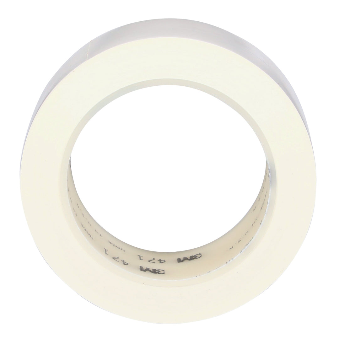 3M Vinyl Tape 471, White, 2 in x 36 yd, 5.2 mil, 24 Roll/Case