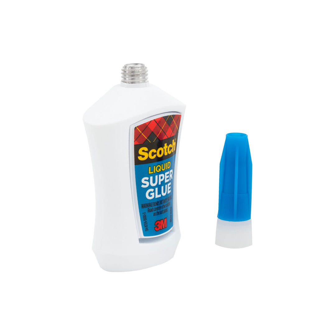 Scotch® Super Glue Liquid in Precision Applicator, AD124, .14 oz (4 g)