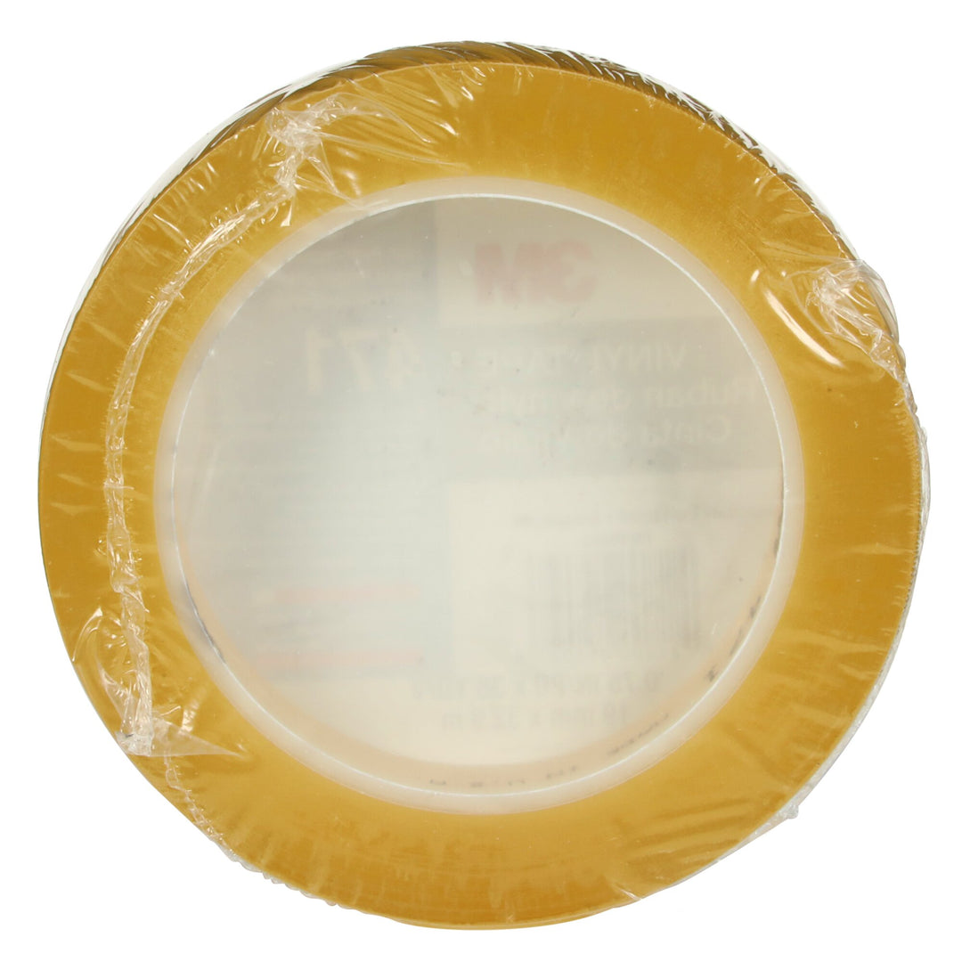 3M Vinyl Tape 471, Transparent, 3/4 in x 36 yd, 5.2 mil, 48 Roll/Case