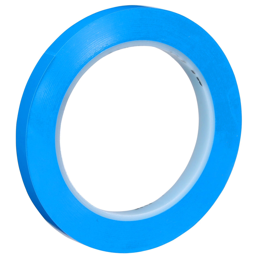 3M Vinyl Tape 471, Blue, 3/8 in x 36 yd, 5.2 mil, 96 Roll/Case