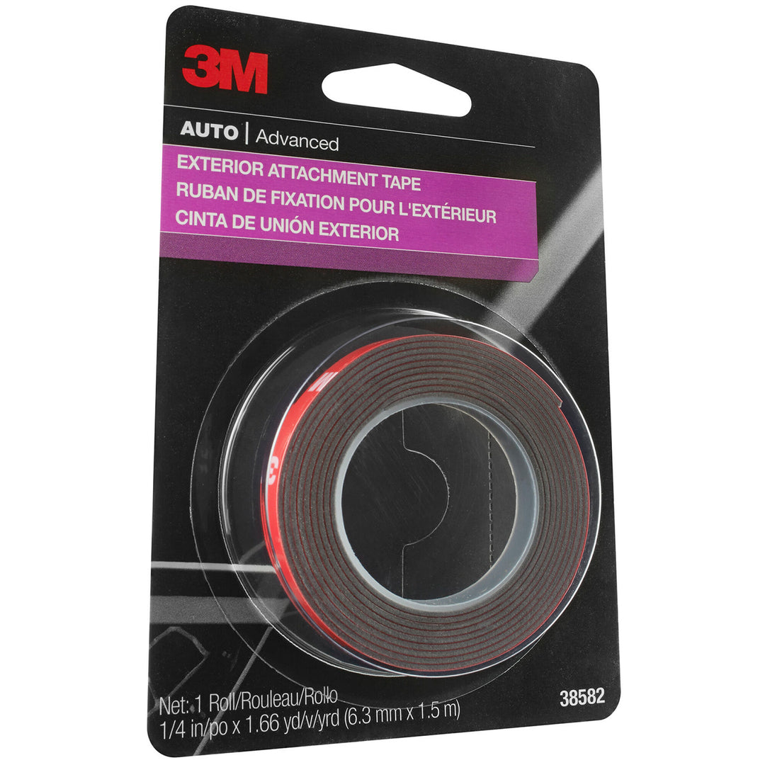 3M Exterior Attachment Tape, 38582, 1/4 in x 5 ft