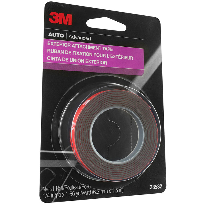 3M Exterior Attachment Tape, 38582, 1/4 in x 5 ft