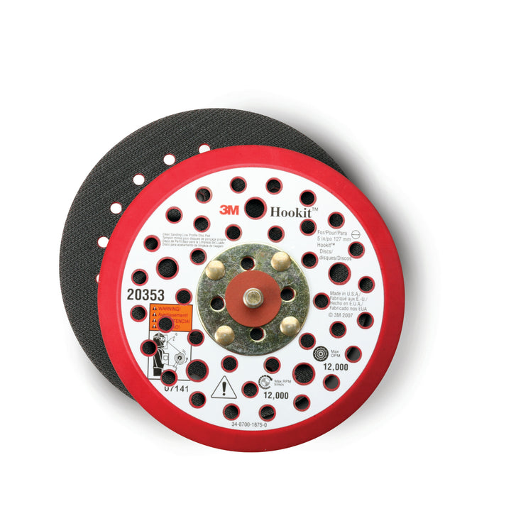3M Hookit Low Profile Disc Pad 20355, 6 in x 3/8 in x 5/16-24External
