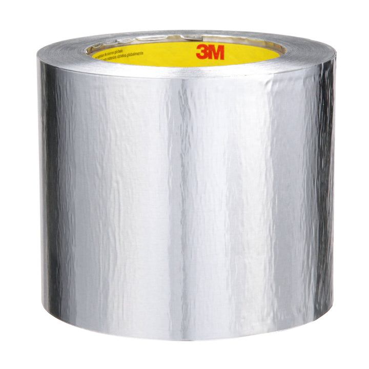 3M Aluminum Foil Tape 425, Silver, 4 in x 60 yd, 4.6 mil, 2 rolls per
case
