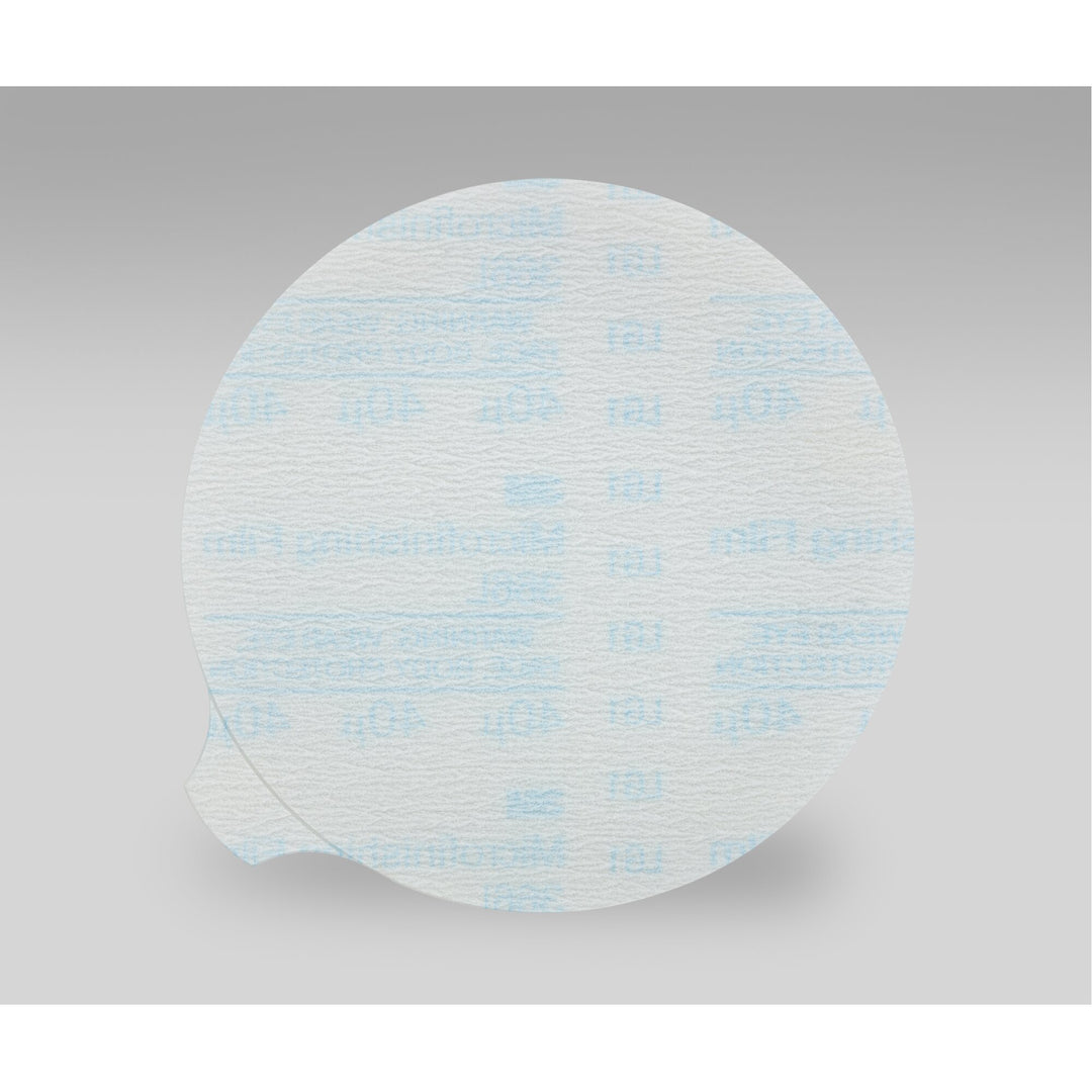 3M Microfinishing PSA Film Disc 366L, 60 Mic 3MIL, Type D, 5 in x NH,Die 500X
