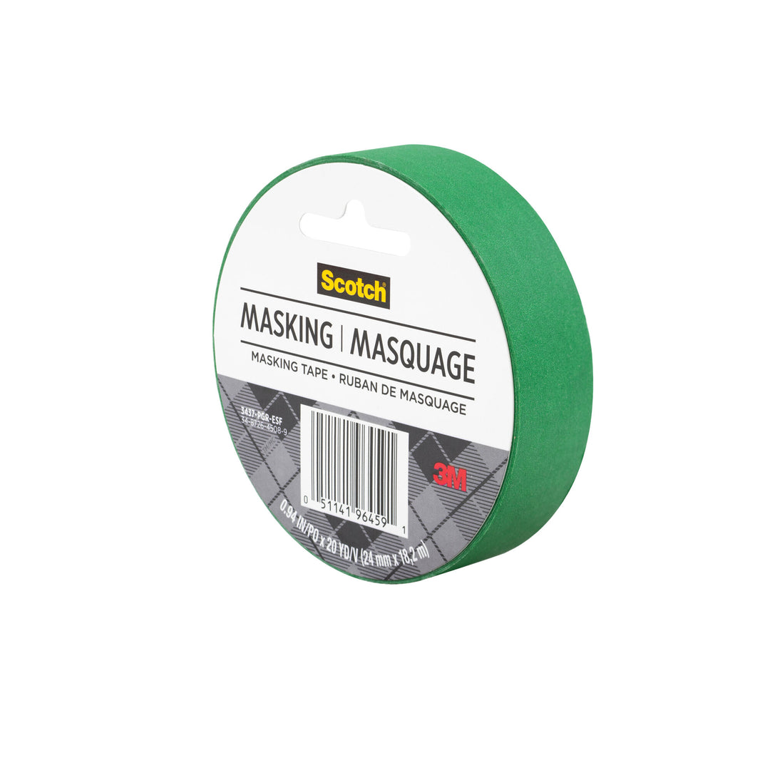 Scotch® Expressions Masking Tape, 3437-PGR-ESF, Primary Green