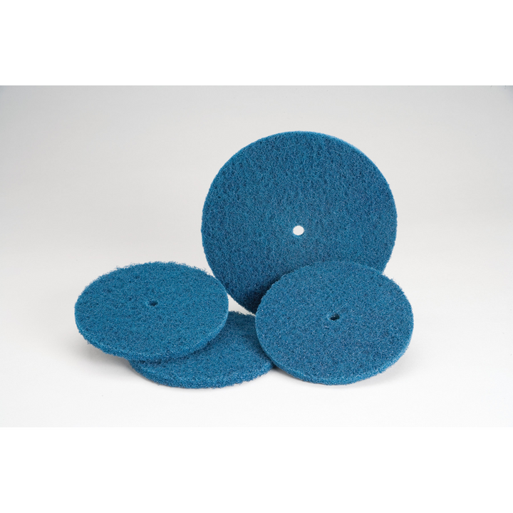 Standard Abrasives Quick Change Buff and Blend HS Disc, 840458, Medium,
TR, Blue