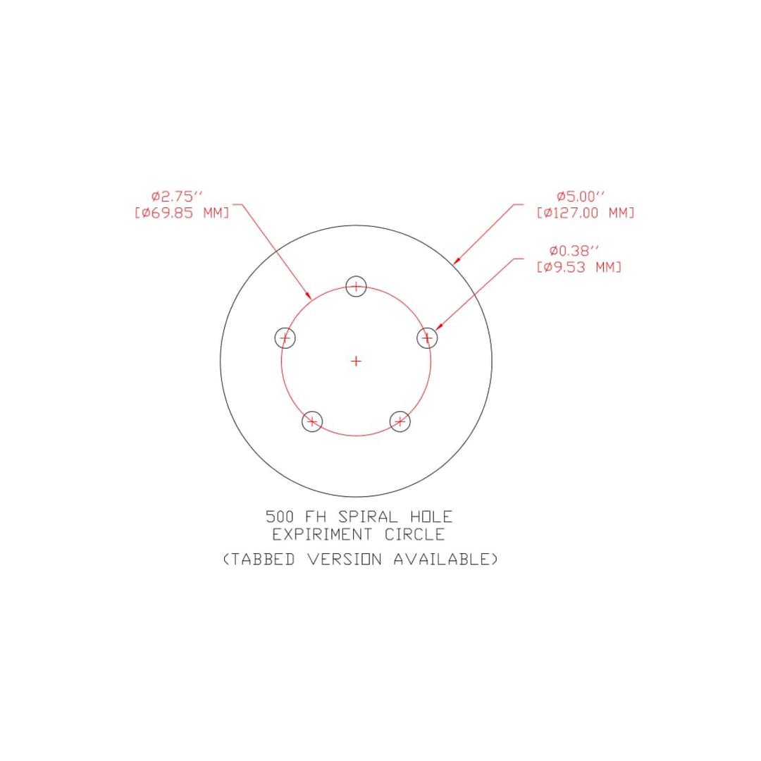 3M Cubitron II Hookit Film Disc 775L, 180+, 5 in x NH, D/F 5HL, Die
500FH