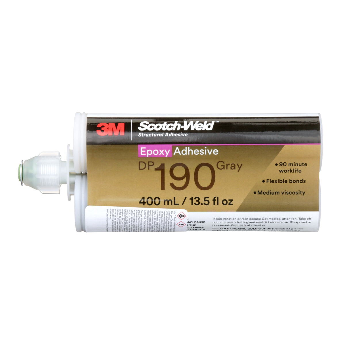 3M Scotch-Weld Epoxy Adhesive DP190, Gray, 400 mL Duo-Pak – Haus of Tools