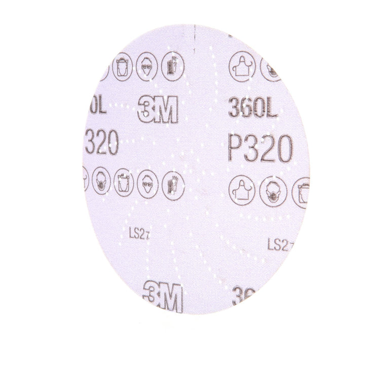 3M Xtract Film Disc 360L, P320 3MIL, 5 in, 100/Carton
