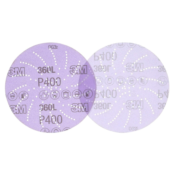 3M Xtract Film Disc 360L, P400 3MIL, 5 in, 100/Carton