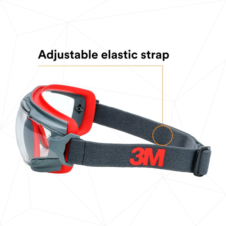 3M GoggleGear 500 Series GG501SGAF, Clear Scotchgard Anti-fog lens 10EA/Case