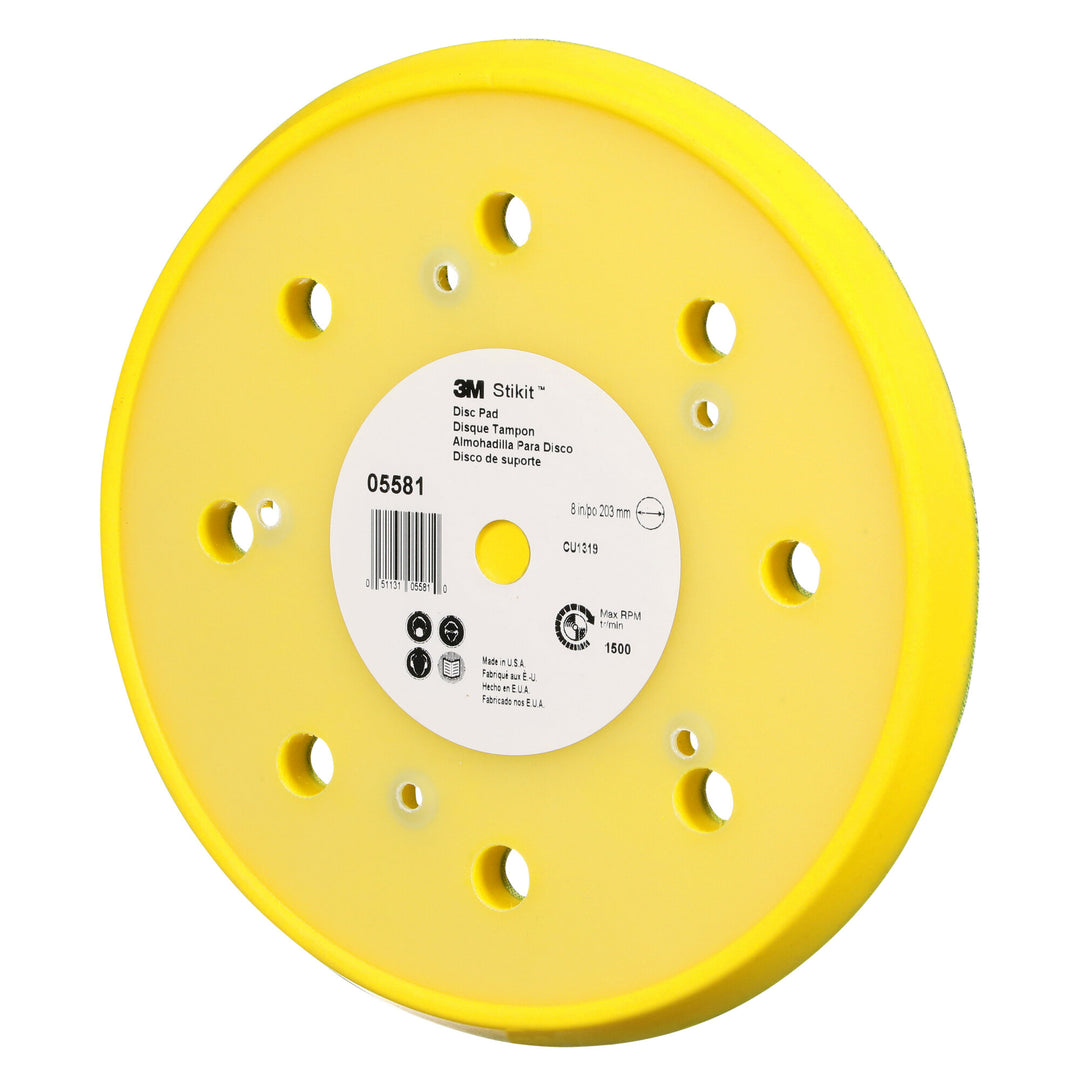 3M Stikit Disc Pad Dust Free, 05581, 8 in