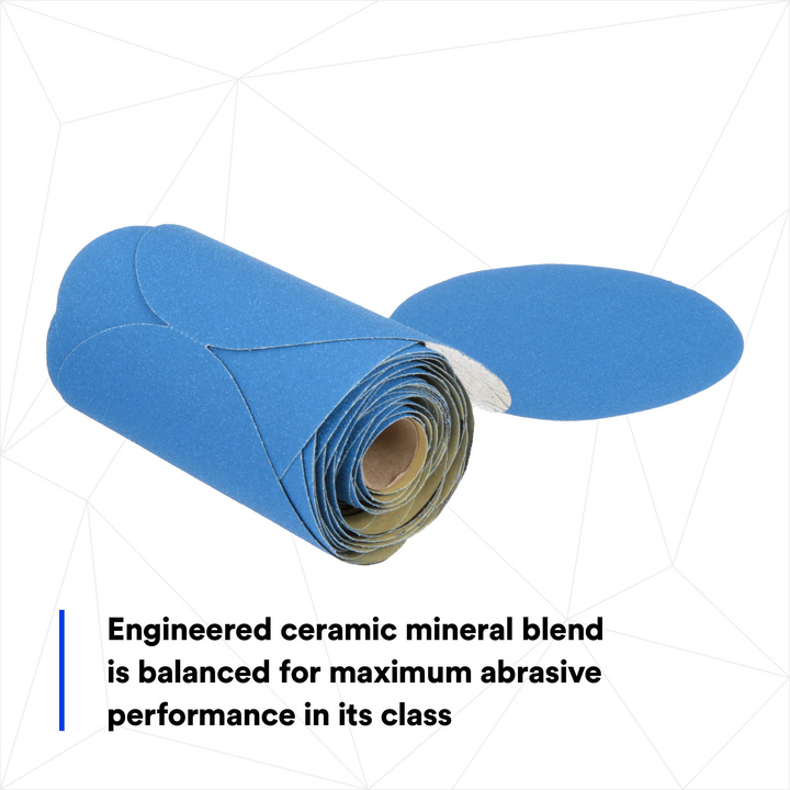 3M Stikit Blue Abrasive Disc Roll, 36202, 6 in, 80 grade, 50 discs per
roll