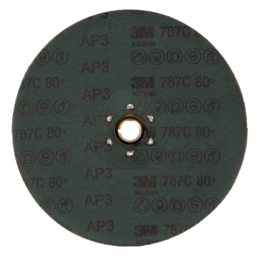 3M Fibre Disc 787C, TN Quick Change, 7 in 80+, 25/Bag