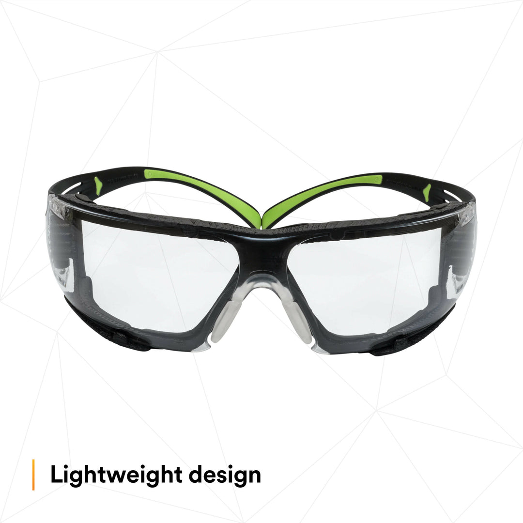 3M SecureFit Protective Eyewear SF410AS-FM, Indoor/Outdoor MirrorLens, Foam