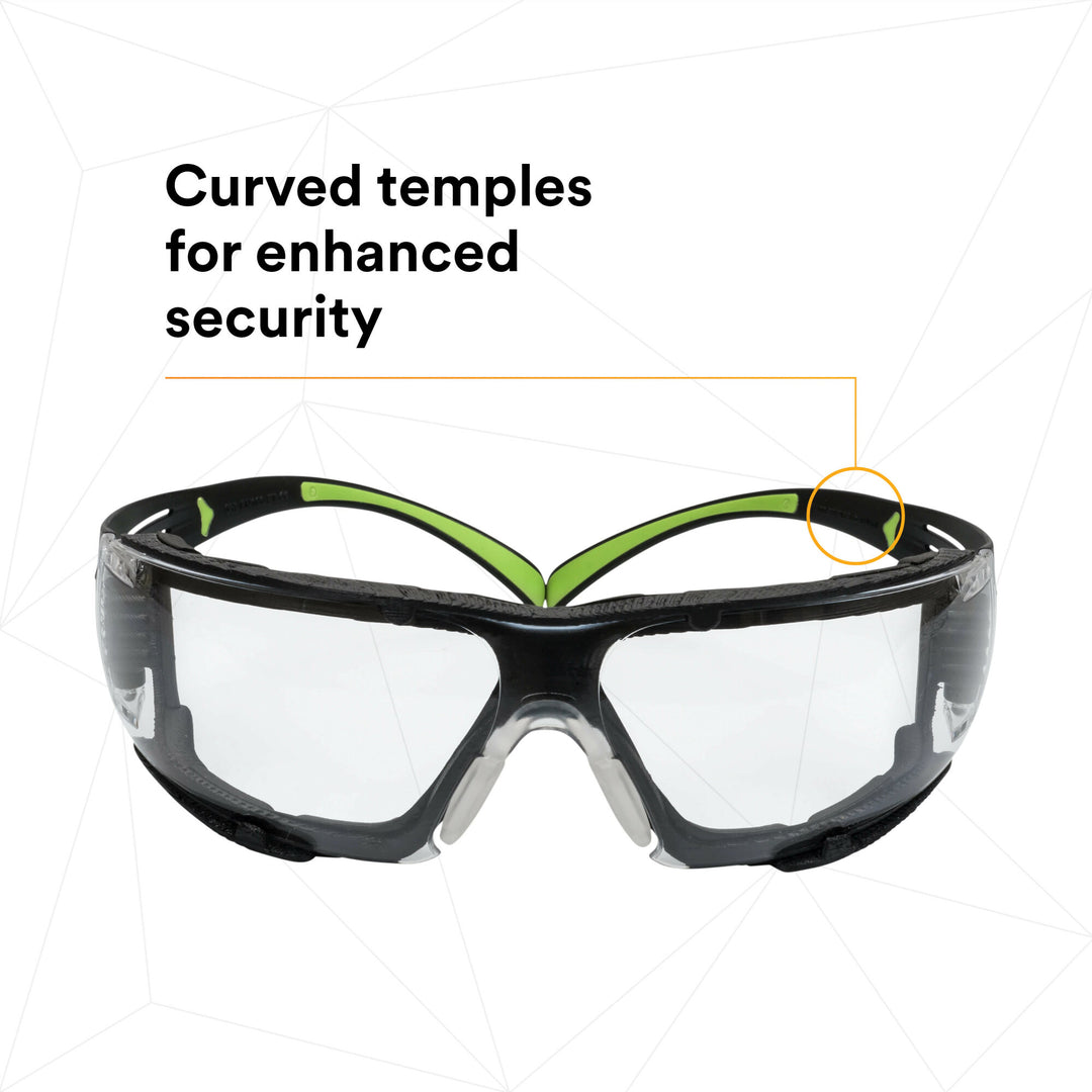 3M SecureFit Protective Eyewear SF410AS-FM, Indoor/Outdoor MirrorLens, Foam