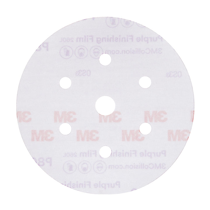 3M Hookit Purple Finishing Film Abrasive Disc 260L, 30770, 6 in, Dust
Free, P800