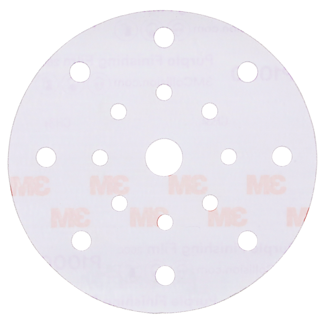 3M Hookit Purple Finishing Film Abrasive Disc 260L, 34782, 6 in, Dust
Free